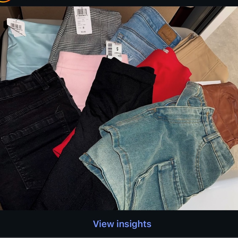 Assorted Skirts Bundle - Black, Red, Blue, Brown